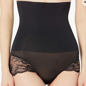 Maidenform Firm Control Tame Your Tummy High Waist Lace Brief Black Size S